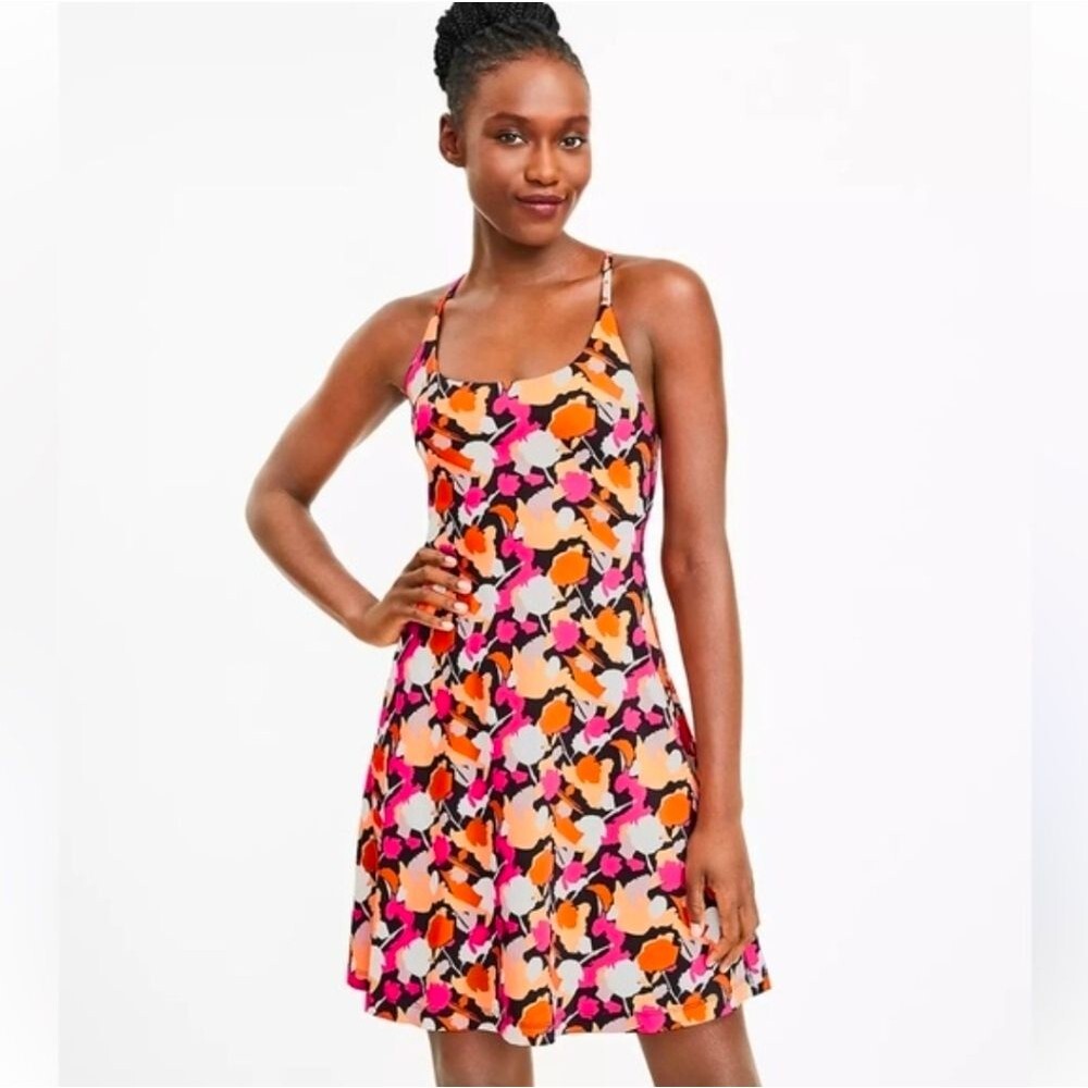 Lou & Grey NWOT Floral Lovestitch Tennis Dress Size Medium Romper